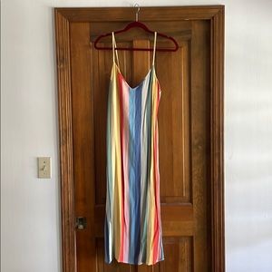 Reformation multi colored slip dress